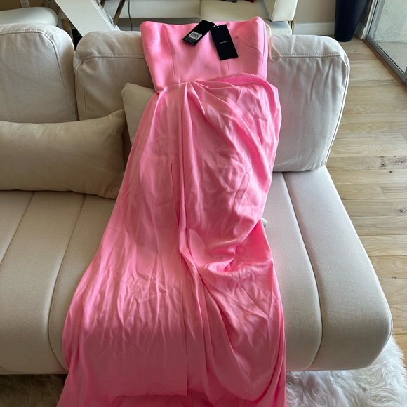 Alex Perry Hudson Strapless Satin-crepe Gown Size small - Picture 16 of 16